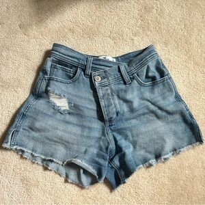 Hollister Cross Waist Jean Shorts